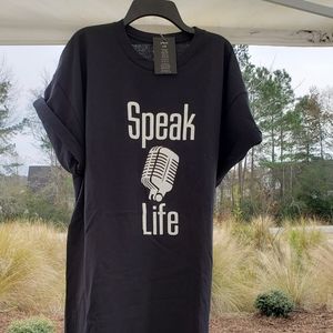 Speak Life Microphone T, Unisex, XL